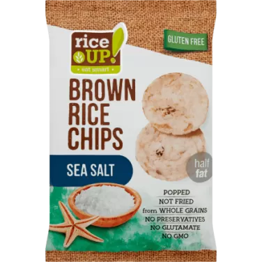 Gluténmentes rice up chips tengeri sós 60g