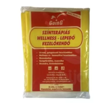 színterápiás wellness lepedő sárga 1 db