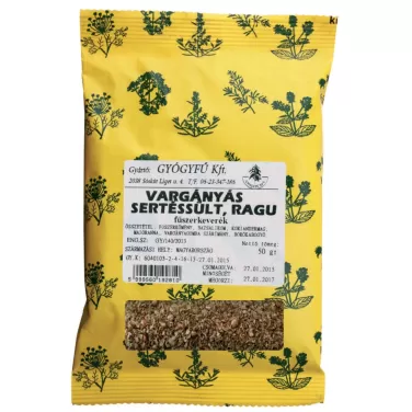 Gyógyfű fűszerkeverék vargányás sertésült ragu 50g