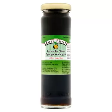 Happy Frucht spanyol fekete olajbogyó maggal 140 g