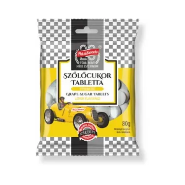 Házisweets szőlőcukor citromos 80 g