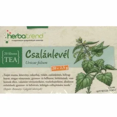 csalánlevél filteres tea