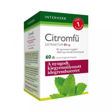 napi1 citromfű extraktum 80 mg kapszula 60db