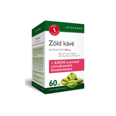 napi1 zöld kávé extraktum 300mg+króm kapszula 60db