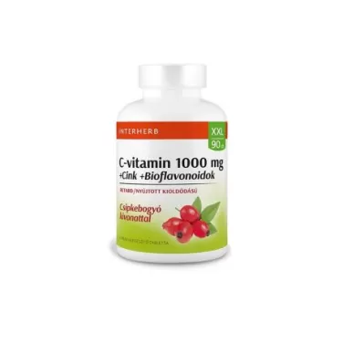 xxl c-vitamin 1000mg +cink+bioflavonoidok retard tabletta  90db