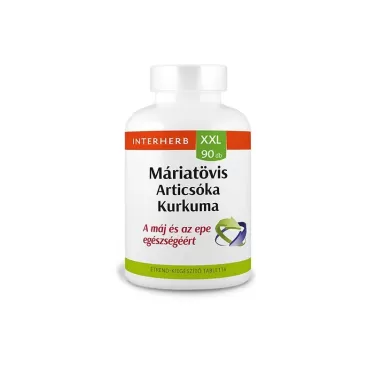 xxl máriatövis-articsóka+ kurkuma tabletta 90db