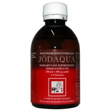 Jódaqua természetes jódos gyógyvíz 200 ml