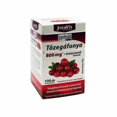 Tőzegáfonya+aranyvessző kivonat tabletta 100 db
