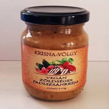 Krisnavölgyi zöldséges padlizsánkrém 210 g