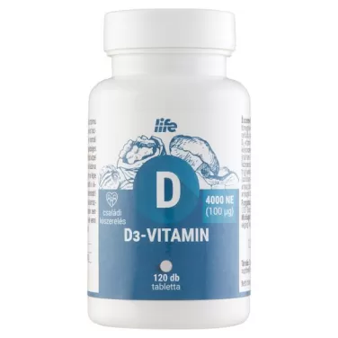 Life d3 vitamin 4000ne filmtabletta 120 db