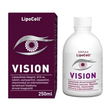 Lipocell vision liposzómás likopin, q10, lutein, aszta-és zeaxantint tart. foly. étrend.kieg. 250ml