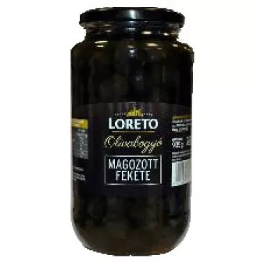 Loreto szeletelt fekete olivabogyó 430 g