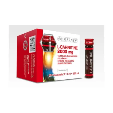 Marnys l-carnitina 2000mg tartalmú narancs ízű folyékony 20x11ml