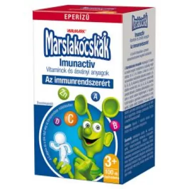 Marslakócskák rágótabletta imunactiv eper ízű 100 db
