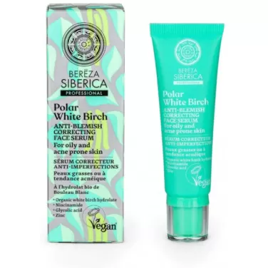 bereza siberica sarki fehér nyír bőrkorrigáló arcszérum 30 ml