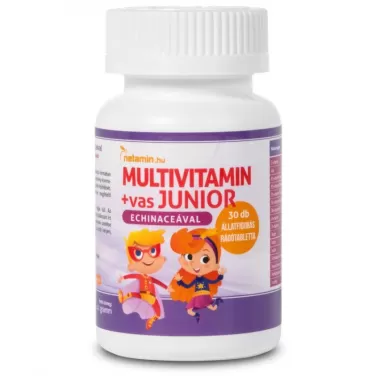 multivitamin +vas junior rágótabletta echinaceával 30db