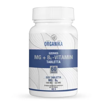 szerves mg+b6-vitamin tabletta 60 db