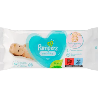 Pampers törlőkendő sensitive 52db