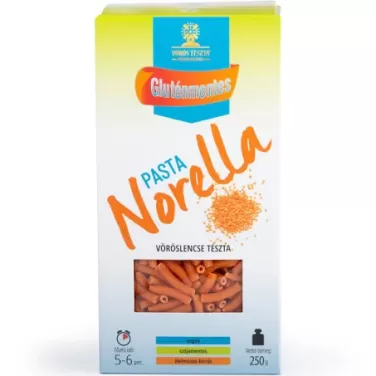 Pasta Norella vöröslencse szarvacska száraztészta 250 g