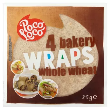 teljes kiőrlésű lágy tortilla 245 g