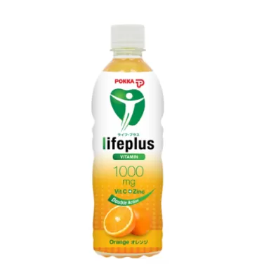 Pokka lifeplus orange 1000mg c-vitamin+cink 500 ml