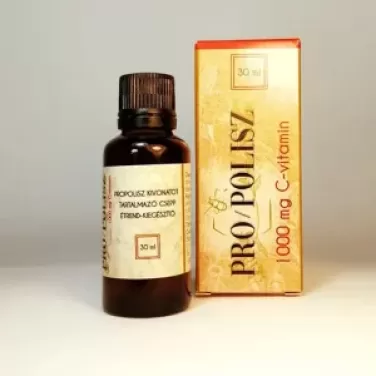 Pro/polisz propoliszos kivonatot tartalmazó alkoholos csepp 1000mg c-vitaminnal 30 ml
