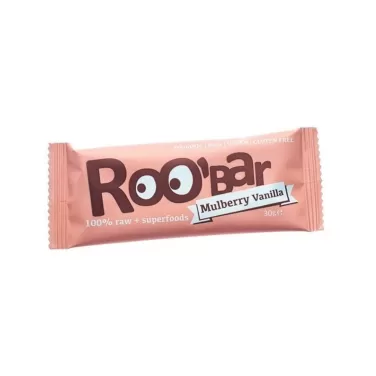 100% raw bio gyümölcsszelet fehér eper-vanília 30 g