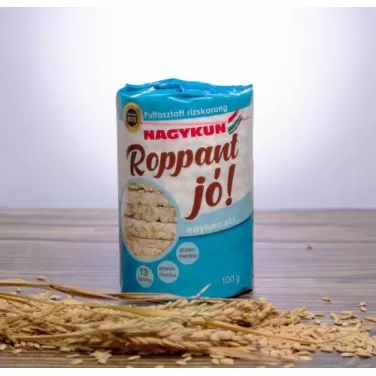 Roppant jó! puffasztott rizskorong enyhés sós 100g