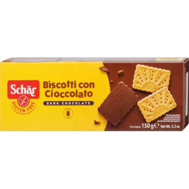 Gluténmentes keksz csokoládés biscotti 150 g