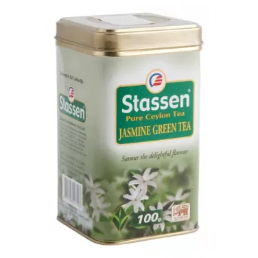 Stassen zöld tea jázmin fémdobozos 100 g