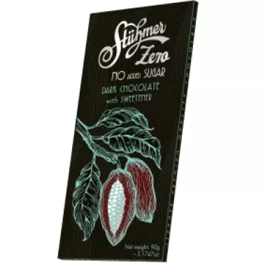 Stühmer zero étcsokoládé édesítőszerrel 90g