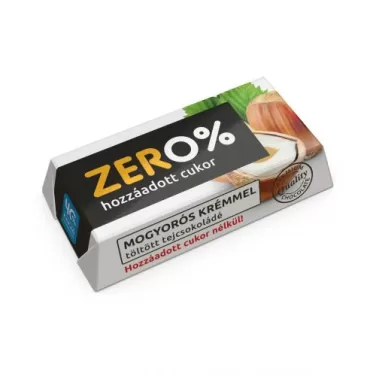 zero mogyoró ízű krémmel töltött tejcsokoládé édesítőszerrel 21 g