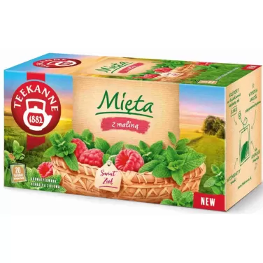 málna ízű borsmenta tea 20x1,5g 30 g