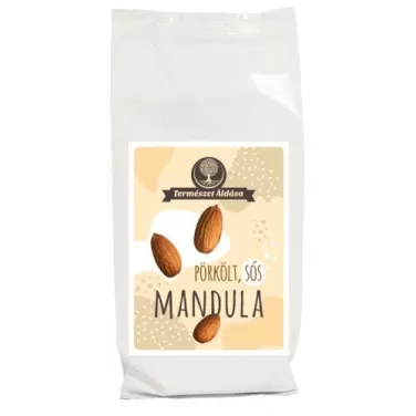 mandula egész pörkölt enyhén sós 200 g
