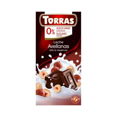 gluténmentes tejcsokoládé mogyoró cukor nélkül 75 g