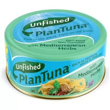 Unifished Plantuna vegán tonhal stílusú készítmény mediterrán fűszeres lében 150 g