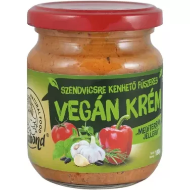 vegán krém mediterrán jellegű