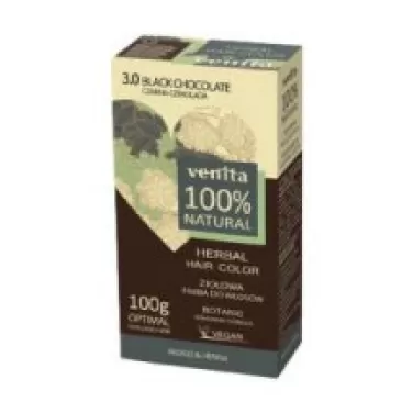 100% natural gyógynövényes hajfesték 3.0 fekete csokoládé 100 g