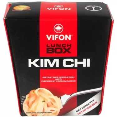 Vifon lunch box kim chi koreai  rizstészta étel dobozban (csípős) 85g