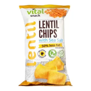 Vital lencse chips tengeri sóval 65 g