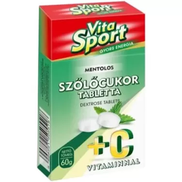 Vitasport szőlőcukor mentolos dobozos 60 g